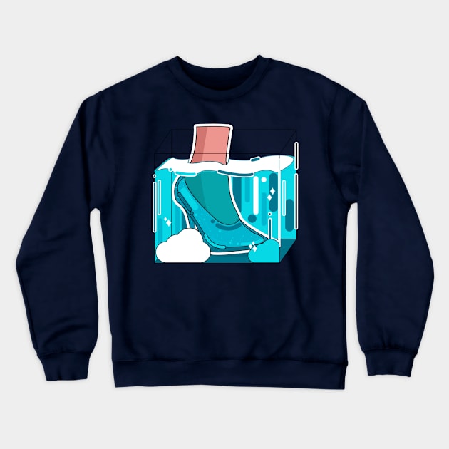 feet under water Crewneck Sweatshirt by theladyernestember